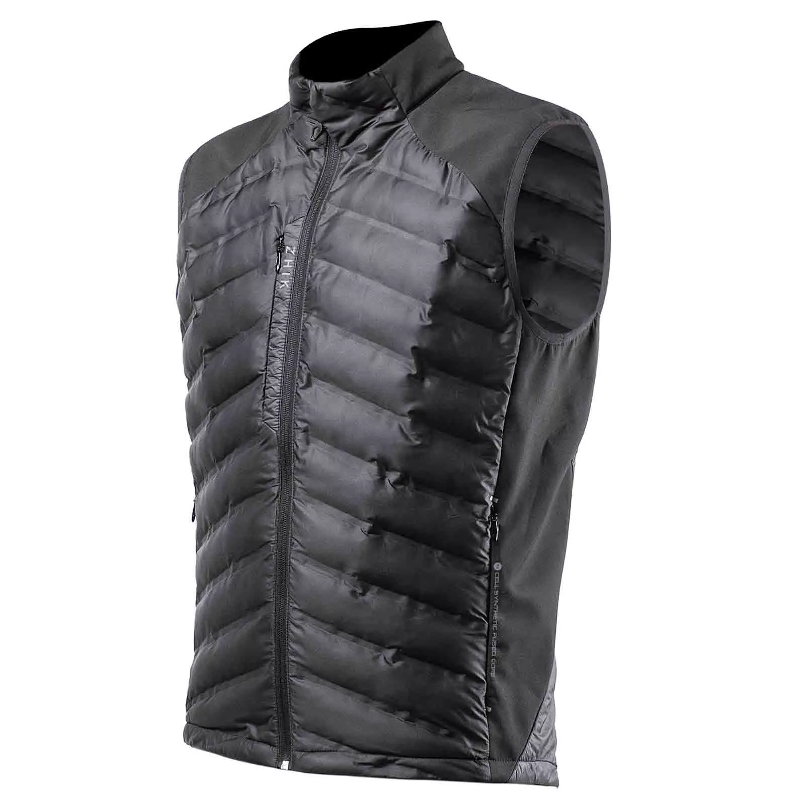 Mens Cell Vest BLK Front.jpg Cell Insulated Weste
